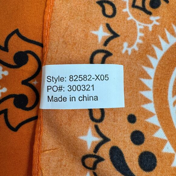 Tito's Handmade Vodka Orange Lightweight Bandana Unisex - Picture 4 of 5